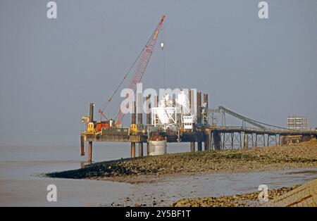 Impianto di betonaggio su martinetto Foto Stock