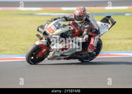 Misano Adriatico, Ita. 21 settembre 2024. 30 Takaaki Nakagami (Gia-Honda LCR) durante il Gran Premio Pramac dell'Emilia Romagna qualifiche MotoGP sabato, MotoGP dell'Emilia Romagna al Misano World Circuit Marco Simoncelli a Misano Adriatico il 21 settembre (foto di Fabio Averna/Sipa USA) crediti: SIPA USA/Alamy Live News Foto Stock