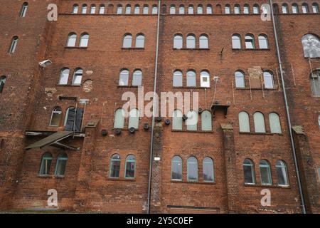 Edifici nel vecchio porto di Wittenberge. Foto Stock