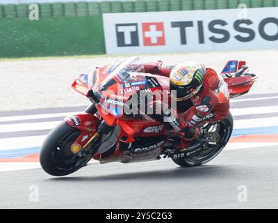 Misano Adriatico, Ita. 21 settembre 2024. 01 Francesco Bagnaia (Ita-Ducati Lenovo Team) durante il Gran Premio Pramac dell'Emilia Romagna qualifiche MotoGP sabato, MotoGP dell'Emilia Romagna al Misano World Circuit Marco Simoncelli a Misano Adriatico il 21 settembre (foto di Fabio Averna/Sipa USA) crediti: SIPA USA/Alamy Live News Foto Stock