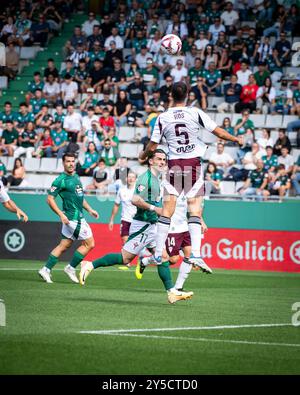 Ferrol, Spagna. 21 settembre 2024. Lega Hypermotion. 6° giorno. ferrol vs Albacete. Credito: Ismael Mijan Foto Stock