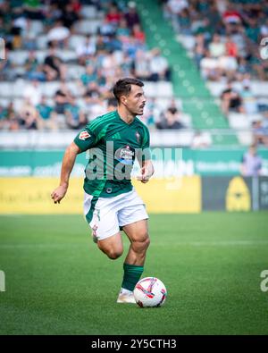 Ferrol, Spagna. 21 settembre 2024. Lega Hypermotion. 6° giorno. ferrol vs Albacete. Credito: Ismael Mijan Foto Stock