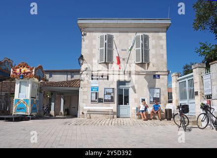 Quai de Senac, la flotte, Île de Ré Foto Stock