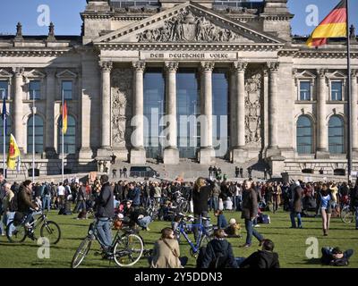 Occupy Berlin, protesta il 15 ottobre 2011 Foto Stock