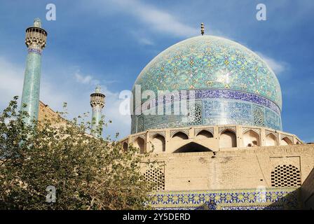 Piastrelle della moschea a isfahan, iran Foto Stock