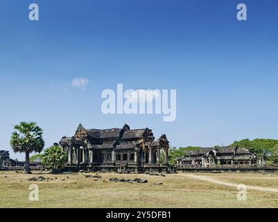 Ankgor wat, famoso tempio buddista di rovine, vicino al siem Reap cambogia Foto Stock