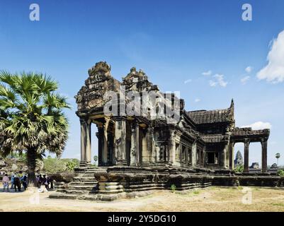 Ankgor wat, famoso tempio buddista di rovine, vicino al siem Reap cambogia Foto Stock