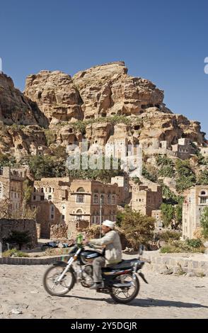 Villaggio di Shibam vicino a sanaa nello yemen Foto Stock