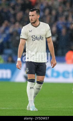 King Power Stadium, Leicester, Regno Unito. 21 settembre 2024. Premier League Football, Leicester City contro Everton; Jack Harrison di Everton Credit: Action Plus Sports/Alamy Live News Foto Stock