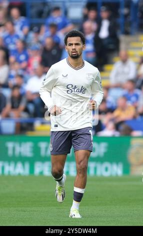 King Power Stadium, Leicester, Regno Unito. 21 settembre 2024. Premier League Football, Leicester City contro Everton; Iiiman Ndiaye di Everton Credit: Action Plus Sports/Alamy Live News Foto Stock