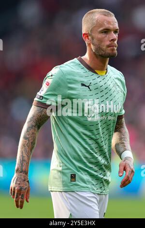 Joe Ward (23), centrocampista della contea di Derby durante la partita per il titolo EFL tra Sheffield United FC e Derby County FC a Bramall Lane, Sheffield, Inghilterra, Regno Unito il 21 settembre 2024 Credit: Every Second Media/Alamy Live News Foto Stock