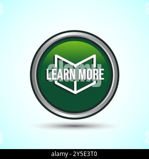 Ulteriori informazioni icona pulsante illustrazione di progettazione Illustrazione Vettoriale