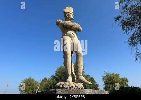 Die Gedenkstätte auf dem Gebiet der belgischen Gemeinde Braine-lAlleud erinnert an die Schlacht von Waterloo im Ju ni 1815. Büste von Napoleon Bonaparte, Kaiser Napoleon I. Waterloo *** il memoriale sul territorio del comune belga di Braine lAlleud commemora la battaglia di Waterloo nel giugno 1815 Busto di Napoleone Bonaparte, imperatore Napoleone i Waterloo Foto Stock