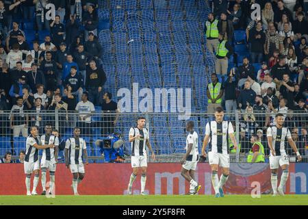 Basilea, Svizzera. 21 settembre 2024. Basilea, Svizzera, 21 settembre 2024: Marcatore Juan Perea (9 Zurigo) durante la partita di calcio di Super League tra FC Basel 1893 e FC Zurigo al St. Jakob Park di Basilea, Svizzera. Philipp Kresnik (Philipp Kresnik/SPP) credito: SPP Sport Press Photo. /Alamy Live News Foto Stock