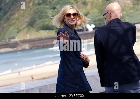 Cate Blanchett ha partecipato a "Rumours" Photocall durante il 72° Festival Internazionale del Cinema di San Sebastian al Palazzo Kursaal il 22 settembre 2024 a Donostia / San Sebastian, Spagna. Crediti: Album/Alamy Live News Foto Stock