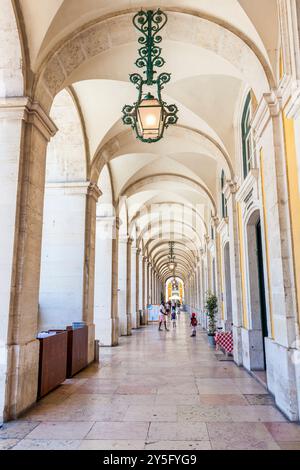 Praça do Comércio, Lisbona, Portogallo Foto Stock