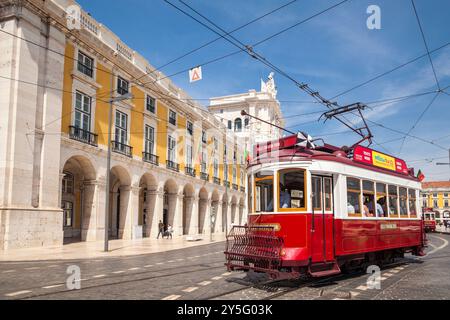 Praça do Comércio, Lisbona, Portogallo Foto Stock