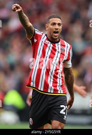 Sheffield, Regno Unito. 21 settembre 2024. Durante lo Sky Bet Championship match a Bramall Lane, Sheffield. Il credito per immagini dovrebbe essere: Simon Bellis/Sportimage Credit: Sportimage Ltd/Alamy Live News Foto Stock