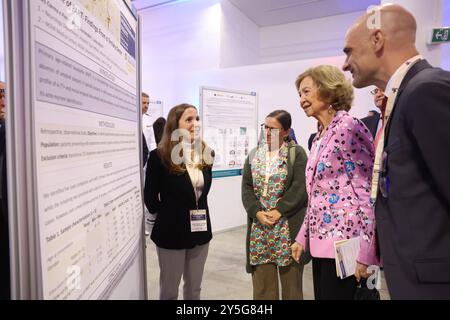 Lisbona, Portogallo. 22 settembre 2024. Regina Sofia all'evento principale in occasione della giornata Mondiale dell'Alzheimer a Lisbona, 21 settembre 2024. Credito: CORDON PRESS/Alamy Live News Foto Stock