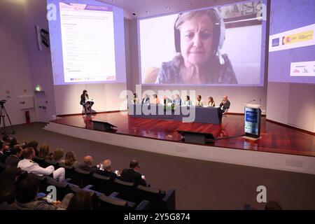 Lisbona, Portogallo. 22 settembre 2024. Regina Sofia all'evento principale in occasione della giornata Mondiale dell'Alzheimer a Lisbona, 21 settembre 2024. Credito: CORDON PRESS/Alamy Live News Foto Stock