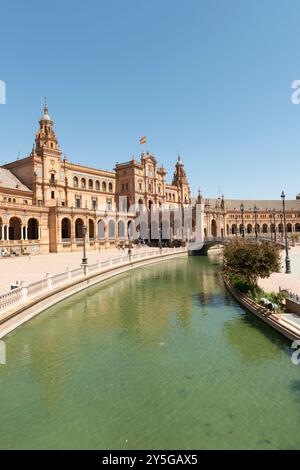 Siviglia, Spagna - 15 agosto 2019: Plaza de España Foto Stock