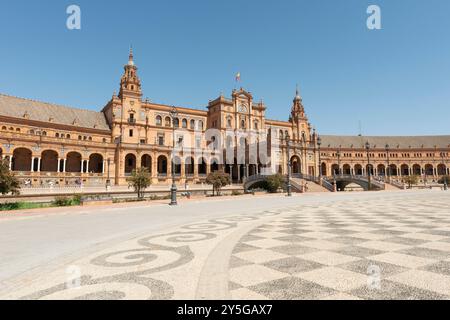 Siviglia, Spagna - 15 agosto 2019: Plaza de España Foto Stock