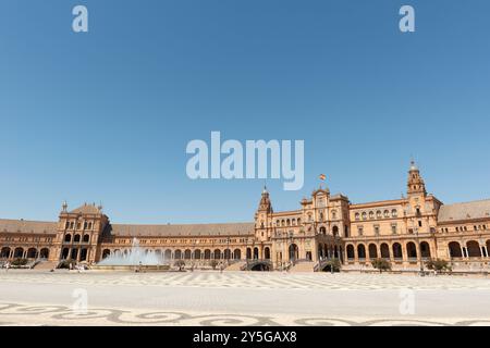 Siviglia, Spagna - 15 agosto 2019: Plaza de España Foto Stock