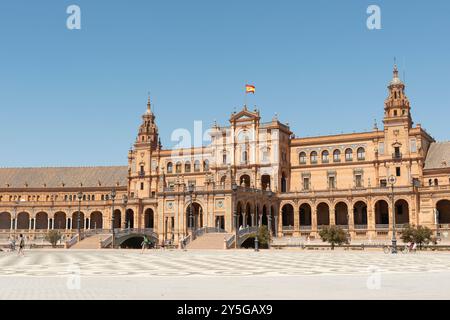 Siviglia, Spagna - 15 agosto 2019: Plaza de España Foto Stock