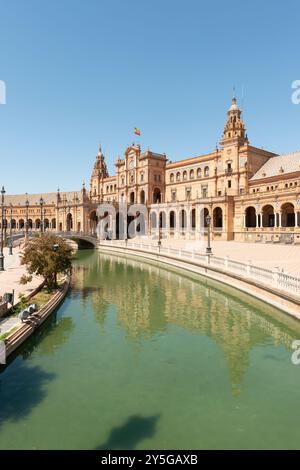 Siviglia, Spagna - 15 agosto 2019: Plaza de España Foto Stock