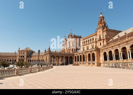 Siviglia, Spagna - 15 agosto 2019: Plaza de España Foto Stock