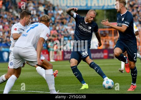 Bochum, Deutschland. 21 settembre 2024. Fussball; Spieltag 04; 1. Bundesliga; Saison 2024/2025; VfL Bochum gegen Holstein Kiel AM 21.09.2024 a Bochum. UBz: 33 Philipp Hofmann, VfL Bochum. Credito: dpa/Alamy Live News Foto Stock