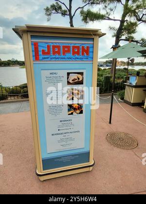 ORLANDO FLORIDA, STATI UNITI. 11 SETTEMBRE 2024. "Giappone" all'EPCOT International Food & Wine Festival presentato da CORKCICLE al Disney di Orlando. Credito: Bill Ragan/Alamy Live News Foto Stock