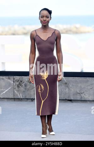 Lupita Nyong'o beim Photocall zum Animationsfilm 'The Wild robot / Der Wilde Roboter' auf dem 72. Internationalen Filmfestival San Sebastian / Festival Internacional de Cine de San Sebastián auf der Kursaal Terasse. San Sebastian, 22.09.2024 anni Foto Stock