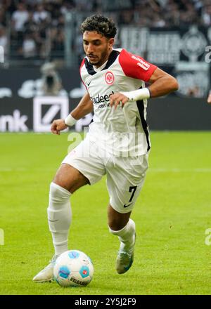 Bundesliga, 21.09.2024. Eintracht Frankfurt vs Borussia Mönchengladbach, Deutsche Bank Park. Foto Stock