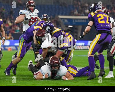 Kelvin McKnight Jr. (Rhein Fire #13), Vienna Vikings vs. Rhein Fire, American Football, European League of Football, finale, Saison 2024, 22.09.2024, foto: EIBNER/Florian Schust Foto Stock