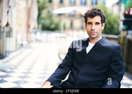 San Sebastian, Spagna. 22 settembre 2024. Tamar Novas posa durante il 72° Festival Internazionale del Cinema di San Sebastian al Maria Cristina Hotel il 22 settembre 2024 a Donostia/San Sebastian, Spagna. Crediti: Album/Alamy Live News Foto Stock