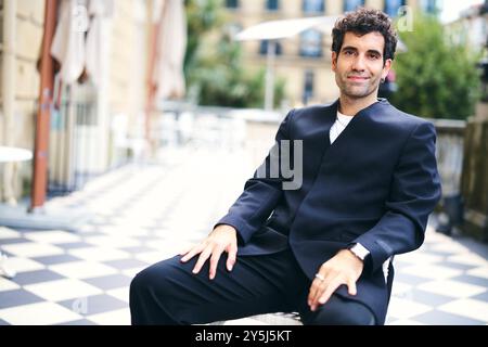 San Sebastian, Spagna. 22 settembre 2024. Tamar Novas posa durante il 72° Festival Internazionale del Cinema di San Sebastian al Maria Cristina Hotel il 22 settembre 2024 a Donostia/San Sebastian, Spagna. Crediti: Album/Alamy Live News Foto Stock