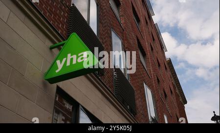 La Youth Hostel Association in Bolsover Street, Londra Foto Stock