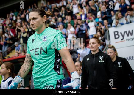 Londra, Regno Unito. 22 settembre 2024. Londra, Inghilterra, 22 settembre 2024: Shae Yanez (30 Crystal Palace) prima della partita della Womens Super League tra il Tottenham Hotspur e il Crystal Palace a Brisbane Road a Londra, Inghilterra. (Pedro Porru/SPP) credito: SPP Sport Press Photo. /Alamy Live News Foto Stock