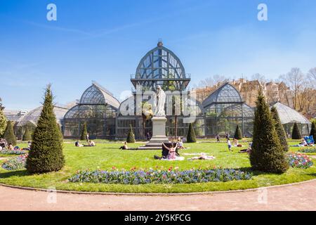 Giardino botanico in Parc de la Tête d'Or nella città di Lione, Rhône-Alpes, in Francia Foto Stock