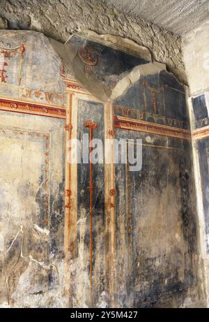 Ercolano era un'antica città sul Golfo di Napoli che affondò come Pompei, Stabia e Oplonti durante l'eruzione del Vesuvio nella seconda metà Foto Stock