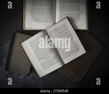 Libri antichi Foto Stock