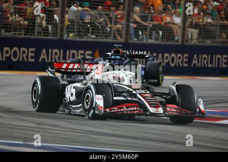 Singapore, Singapur. 22 settembre 2024. 22/09/2024, Marina Bay Street Circuit, Singapore, FORMULA 1 SINGAPORE AIRLINES SINGAPORE GRAND PRIX 2024, nella foto Kevin Magnussen (DNK), MoneyGram Haas F1 Team Credit: dpa/Alamy Live News Foto Stock