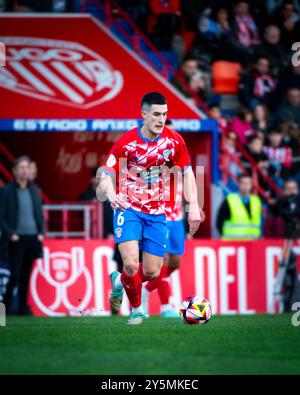 Lugo, Spagna. 6 gennaio 2024. King's Cup. CD Lugo vs Atletico de Madrid. Stadio Angel Carro. Andres Castrin Foto Stock