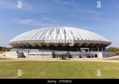 Lo State Farm Center è un'arena presso l'Università di Illinis che ospita le squadre di pallacanestro e di wrestling Fighting Illini. Foto Stock