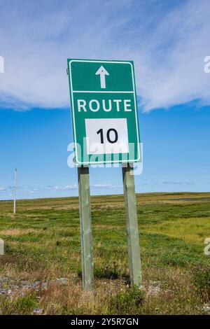 Segui la Route 10 verso Trepassey, Terranova e Labrador, Canada Foto Stock