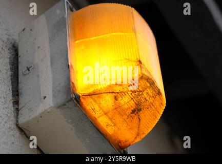 applique giallo arancione brillante Foto Stock