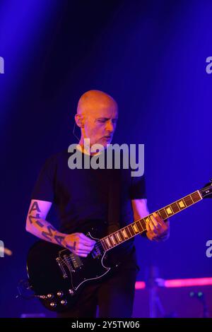 Richard Melville Hall, alias Moby bei einem Konzert im Velodrom a Berlino, 22 anni. Settembre 2024. Moby Konzert Berlin *** Richard Melville Hall aka Moby ad un concerto al Velodrom di Berlino, 22 settembre 2024 Moby Concert Berlin Foto Stock