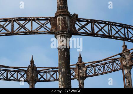 gasometro vittoriano in disuso Great Yarmouth Norfolk Foto Stock