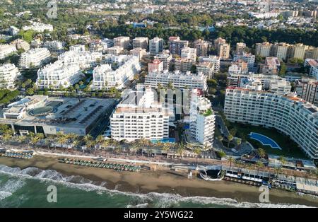 Veduta aerea di Marbella, Andalusia. Spagna meridionale. Foto Stock